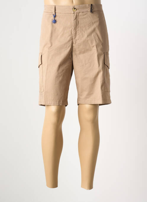 Bermuda multipoches taille normale beige MANUEL RITZ homme