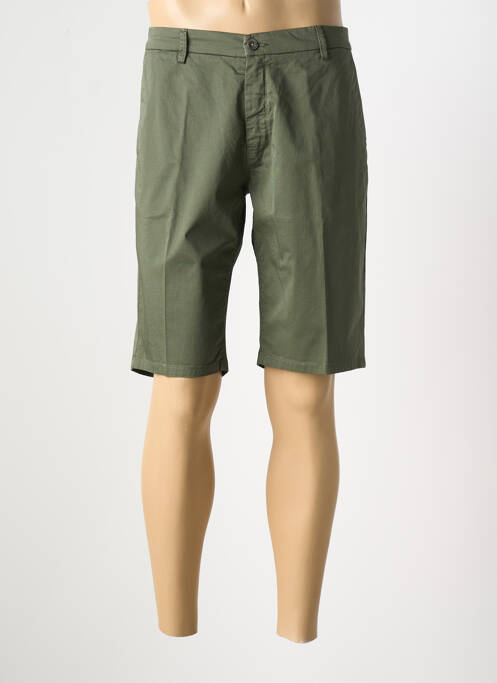 Bermuda taille à pinces taille normale vert MANUEL RITZ homme