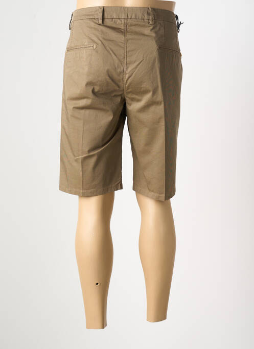 Bermuda taille à pinces taille normale marron MANUEL RITZ homme