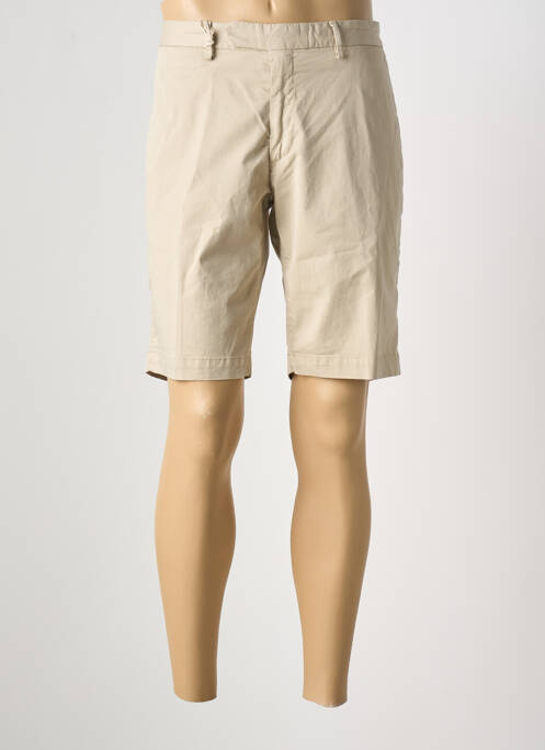Bermuda taille à pinces taille normale beige DEVORE homme