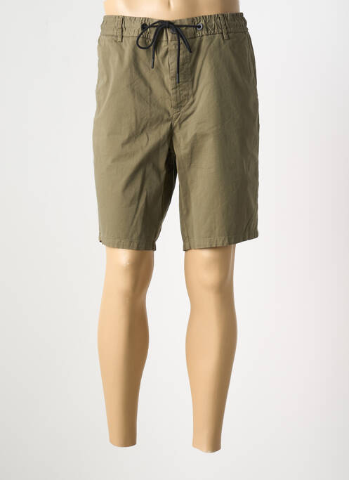 Short tissage popeline taille normale vert HUGO BOSS homme