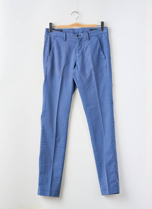 Pantalon chino tissage popeline taille normale bleu MASON'S homme