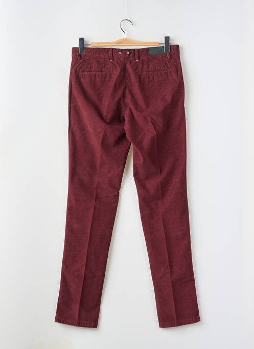 Pantalon chino fermeture zippée sous rabat boutonné taille normale rouge TRUSSARDI JEANS femme