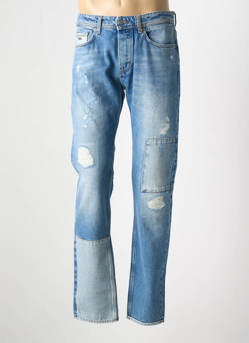 Jeans coupe droite bleu HUGO BOSS pour homme