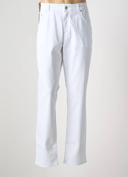 Jeans coupe slim blanc DEVORE pour homme