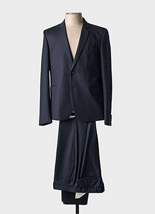Costume de ville fermeture zippée sous rabat boutonné noir PAUL SMITH homme