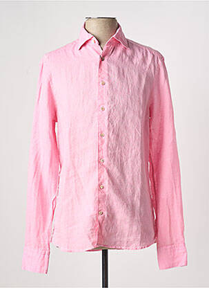 Chemise manches longues coupe cintrée rose STENSTRÔMS homme