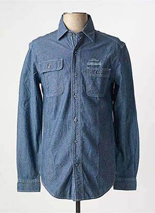 Chemise manches longues coupe cintrée bleu NAPAPIJRI homme