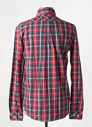 Chemise manches longues imprimé carreaux rouge NAPAPIJRI homme