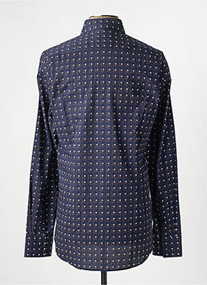 Chemise manches longues imprimé fantaisie bleu HUGO BOSS homme