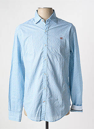 Chemise manches longues imprimé fantaisie bleu NAPAPIJRI homme