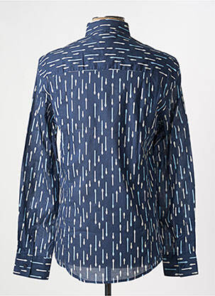 Chemise manches longues imprimé fantaisie bleu BIKKEMBERGS homme