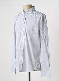 Chemise manches longues imprimé rayures blanc BIKKEMBERGS homme