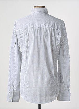 Chemise manches longues coupe droite blanc BIKKEMBERGS homme