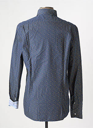 Chemise manches longues imprimé fantaisie bleu MANUEL RITZ homme