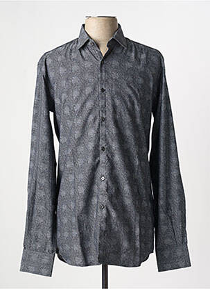 Chemise manches longues imprimé fantaisie gris KARL LAGERFELD homme