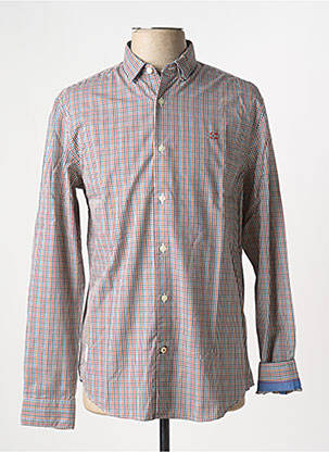 Chemise manches longues imprimé carreaux bleu NAPAPIJRI homme