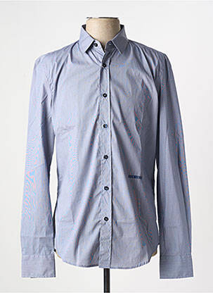 Chemise manches longues imprimé rayures bleu BIKKEMBERGS homme