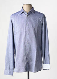 Chemise manches longues imprimé fantaisie bleu MANUEL RITZ homme