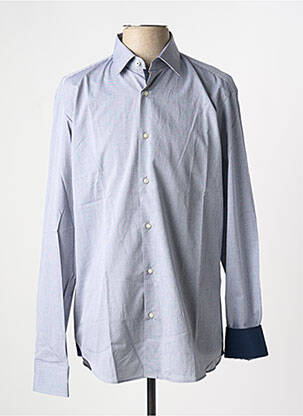 Chemise manches longues imprimé fantaisie bleu HUGO BOSS homme