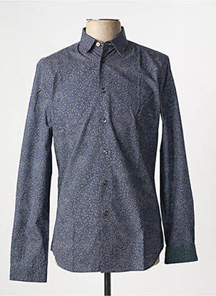 Chemise manches longues imprimé fantaisie bleu PAUL SMITH homme