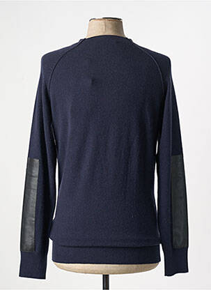 Pull col rond manches longues bleu HUGO BOSS homme