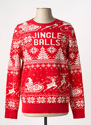 Pull col rond manches longues rouge MC2 SAINT BARTH homme