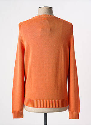 Pull col rond manches longues orange NAPAPIJRI homme
