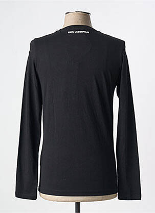 T-shirt coupe cintrée manches longues noir KARL LAGERFELD homme