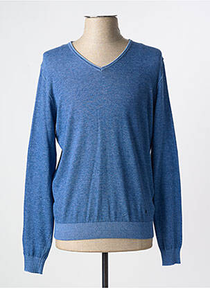 Pull manches longues manches longues bleu FERRANTE homme
