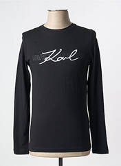 T-shirt noir KARL LAGERFELD pour homme seconde vue