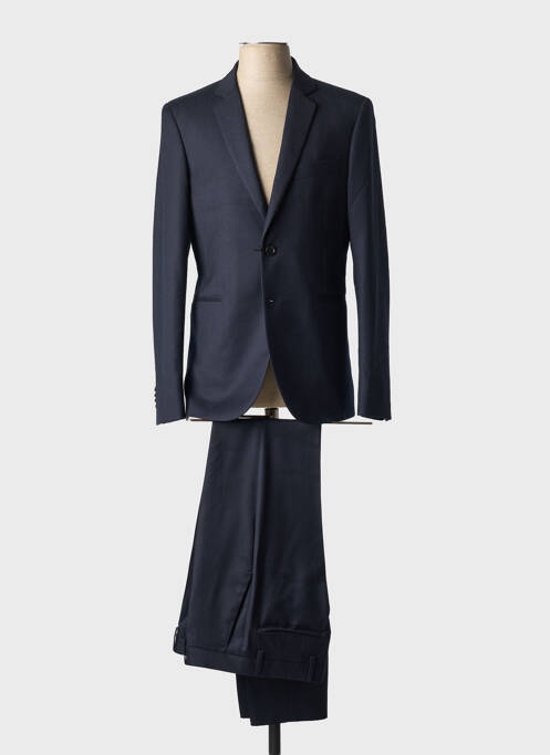 Costume de ville fermeture zippée sous rabat boutonné bleu PAUL SMITH homme