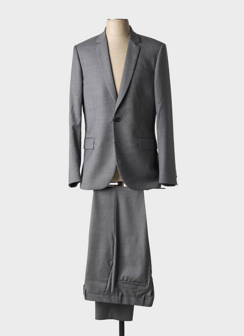 Costume de ville fermeture zippée sous rabat boutonné gris PAUL SMITH homme