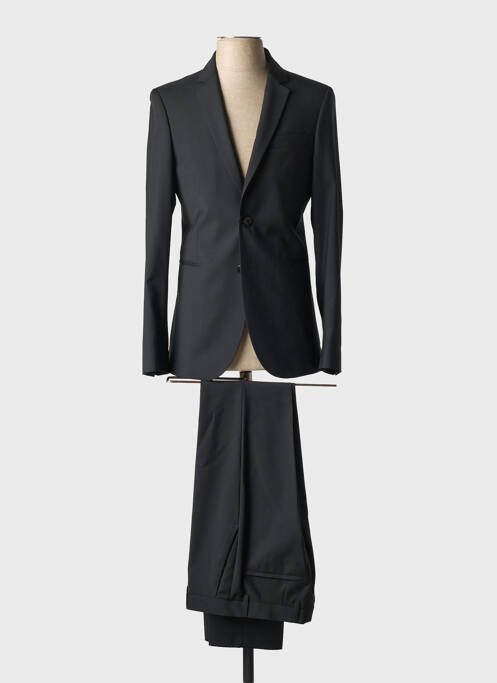 Costume de ville fermeture zippée sous rabat boutonné noir PAUL SMITH homme