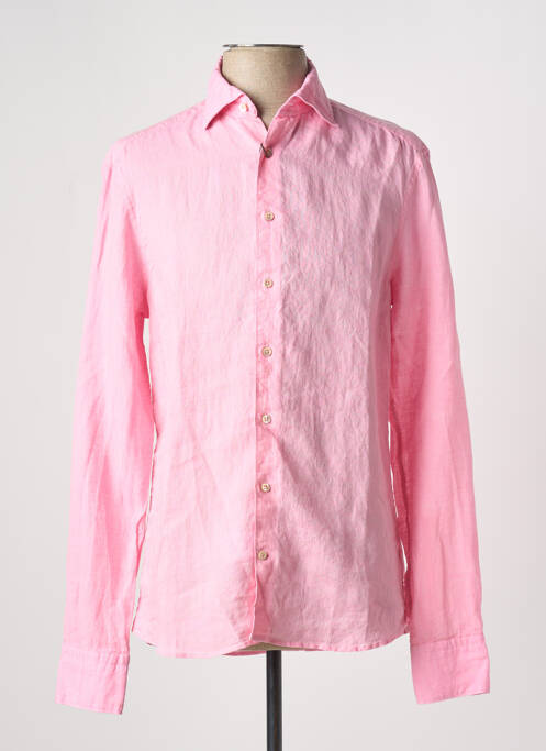 Chemise manches longues coupe cintrée rose STENSTRÔMS homme
