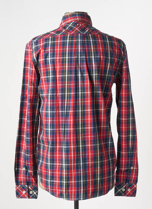 Chemise manches longues imprimé carreaux rouge NAPAPIJRI homme
