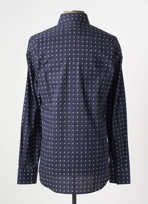 Chemise manches longues imprimé fantaisie bleu HUGO BOSS homme