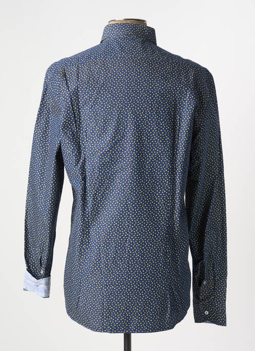 Chemise manches longues imprimé fantaisie bleu MANUEL RITZ homme