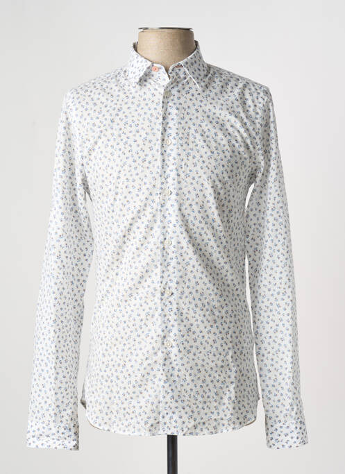 Chemise manches longues coupe cintrée blanc PAUL SMITH homme