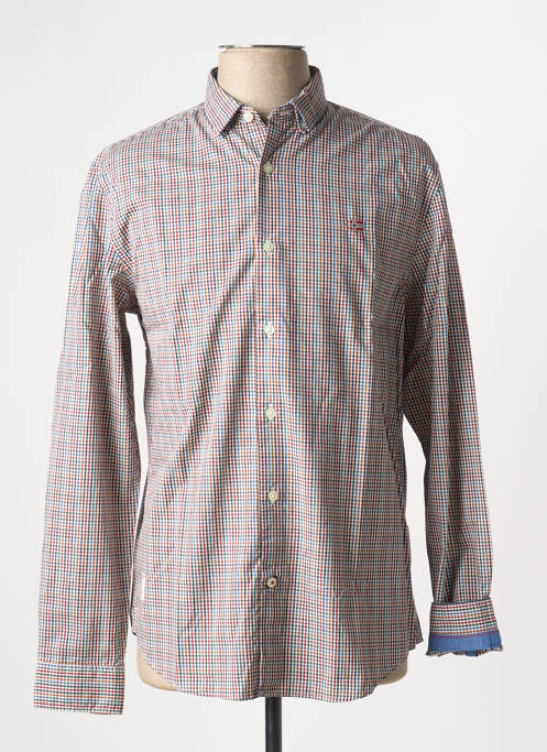 Chemise manches longues imprimé carreaux bleu NAPAPIJRI homme