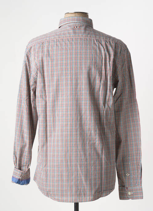 Chemise manches longues imprimé carreaux bleu NAPAPIJRI homme