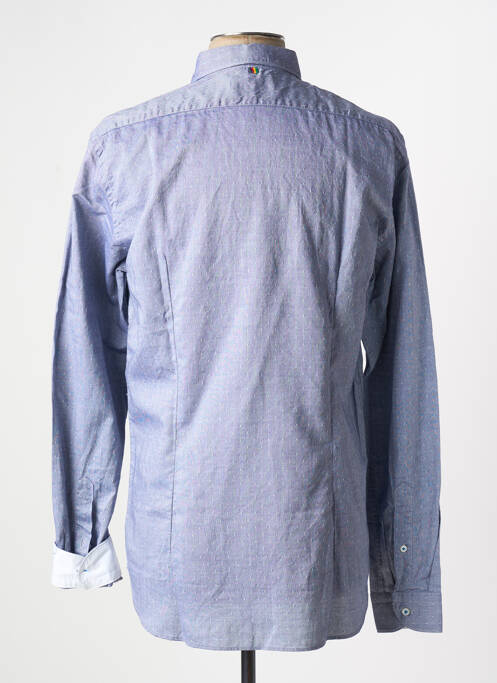 Chemise manches longues imprimé fantaisie bleu MANUEL RITZ homme