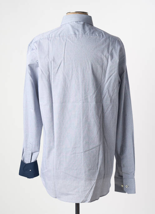 Chemise manches longues imprimé fantaisie bleu HUGO BOSS homme