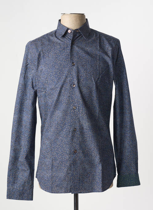 Chemise manches longues imprimé fantaisie bleu PAUL SMITH homme
