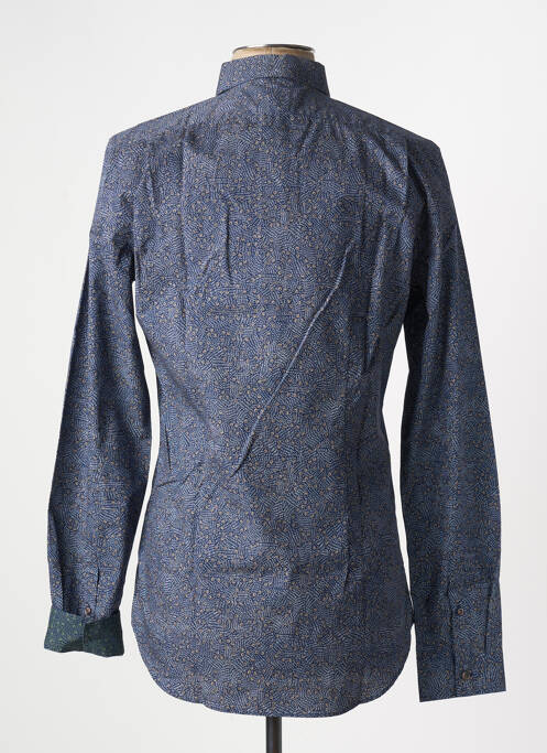 Chemise manches longues imprimé fantaisie bleu PAUL SMITH homme