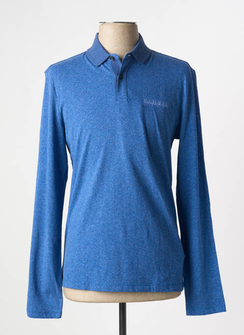 Polo manches longues manches longues bleu NAPAPIJRI homme