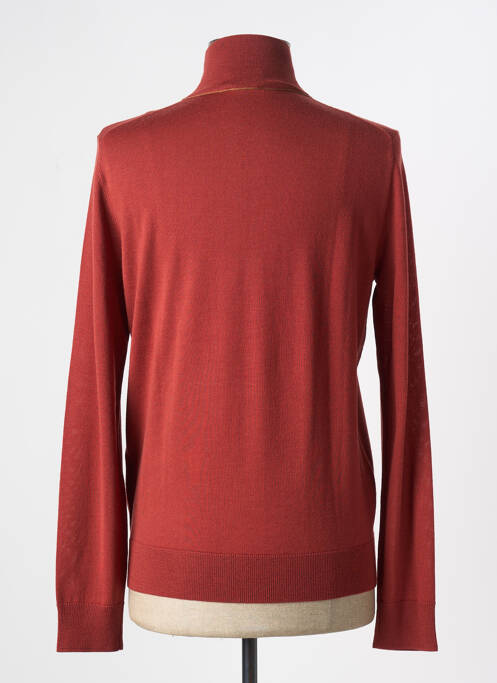 Pull col roulé coupe cintrée manches longues orange PAUL SMITH homme