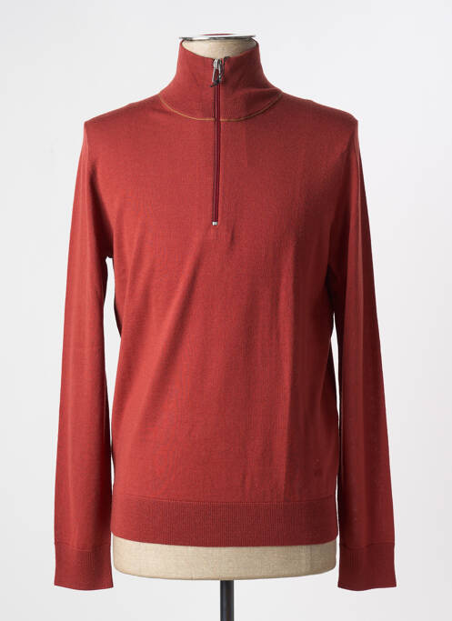 Pull col roulé orange PAUL SMITH pour homme