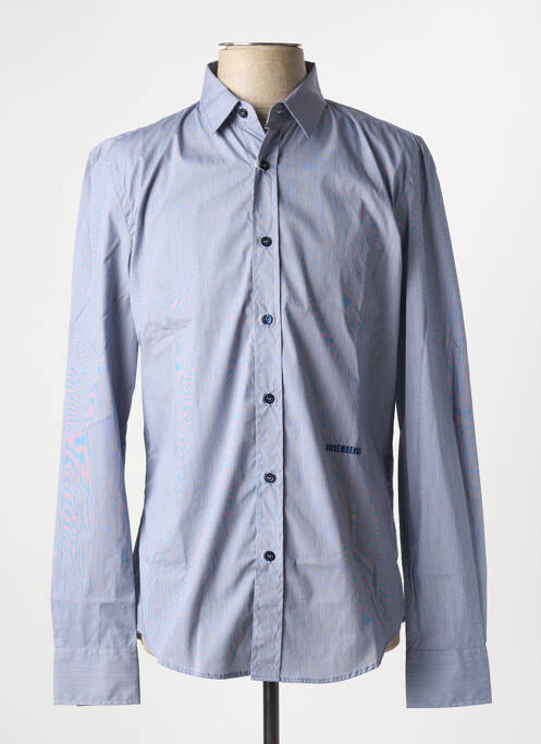 Chemise manches longues bleu BIKKEMBERGS pour homme