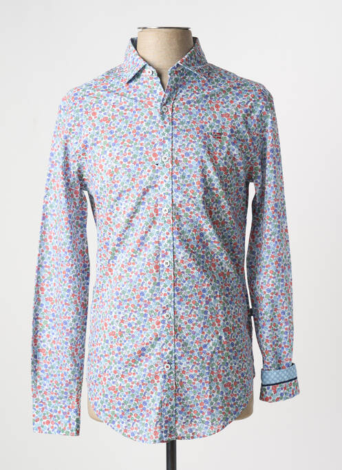 Chemise manches longues bleu NAPAPIJRI pour homme